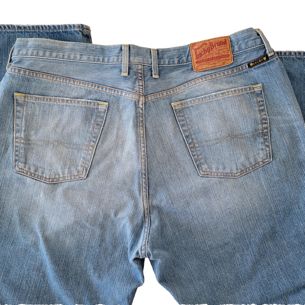 Lucky Brand Jeans Straight Leg High Rise Womens 40 SHORT 40x29 Preppy Cowgirl